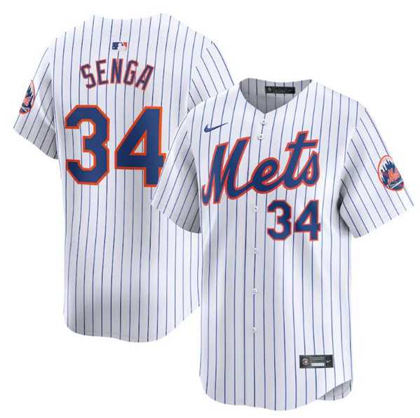 Men's New York Mets #34 Kodai Senga White 2024 Home Limited Stitched Baseball Jersey Dzhi,We sell and wholesale Men's New York Mets #34 Kodai Senga White 2024 Home Limited Stitched Baseball Jersey Dzhi on line form chian!